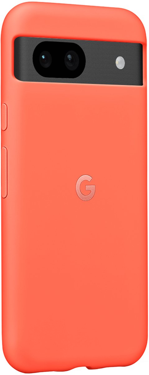 Google, Hoes voor Google Pixel 8a Compatibel met OpladenDraadloze Oplader, Oranje