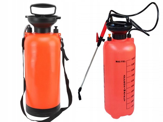 Drukspuit Tuin 10L Tuinsproeier Handpomp Plantenspuit met Lans en Schouderriem - Verstelbare Sproeikop - rugsproeier - Ideaal voor Tuin en Balkon - 56562 van Merkloos	 — afbeelding 3