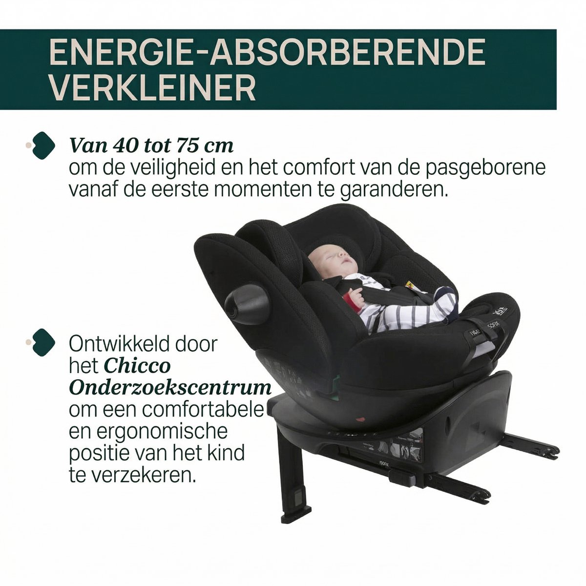Chicco EverOne i-Size Autostoel - Zwart (40-150 cm) – foto 6
