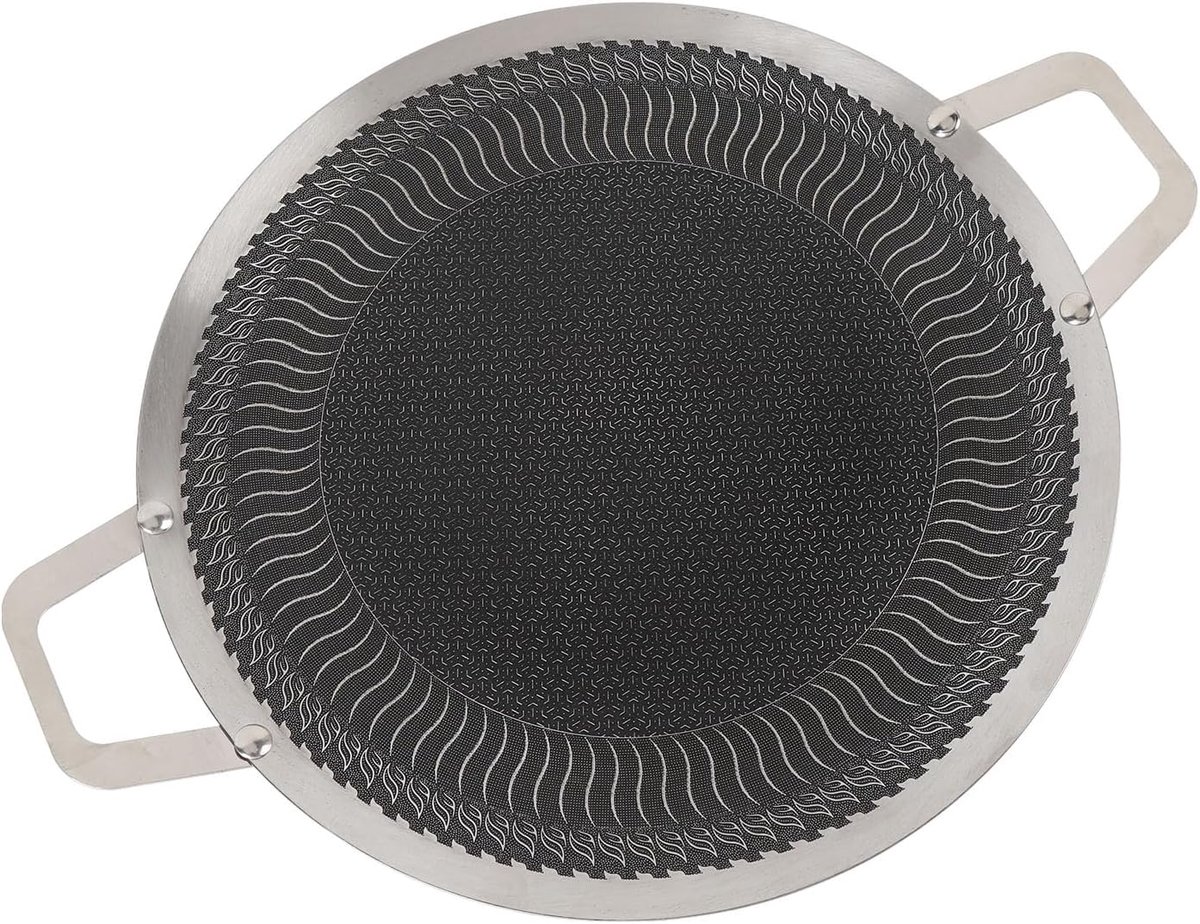 BBQ Grillpan - Kookplaat - Buiten Koken - Anti-aanbak - 38 Cm
