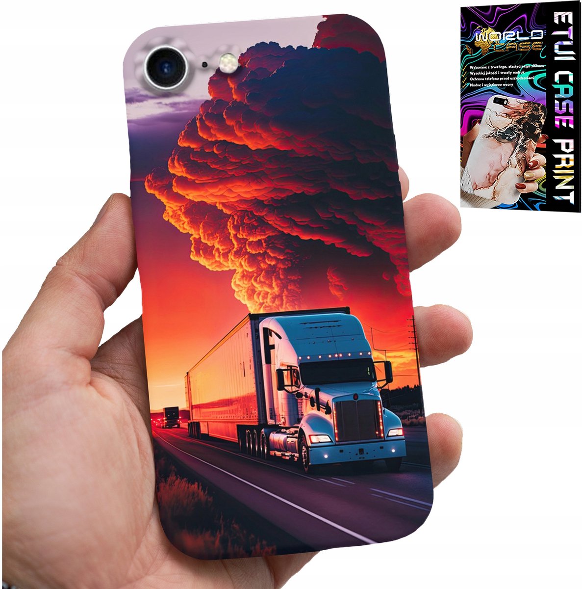 HOESJE VOOR IPHONE SE / SE2 - VRACHTWAGENHOESJE + GEHARD GLAS