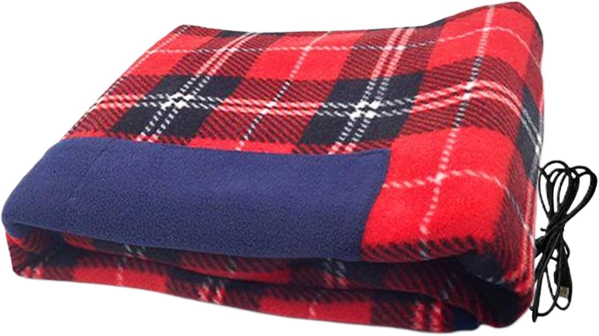 Elektrische deken - Verwarmde omslagdoek - Koude dagen - Wasbaar met timer - 88 x 65 cm - Plaid