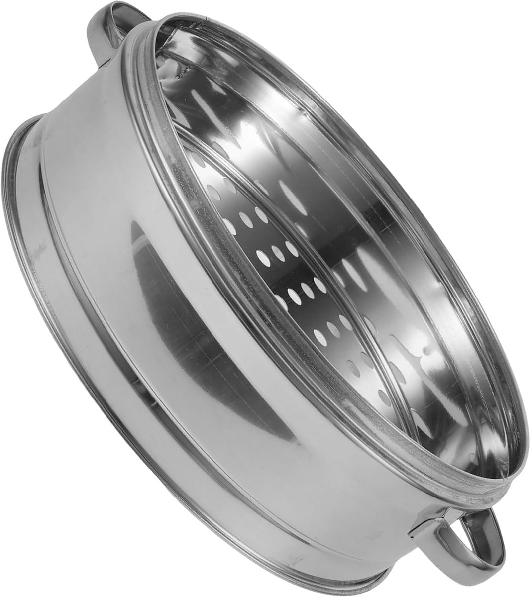 Rvs Stoommandje - Keuken Steamer - Gezond Koken - Ergonomisch Ontwerp - 195 Gram - Zilver