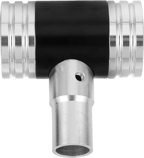 Schakelpookknop Aluminium - Pook H-stick - Soepeler Schakelen - Vliegtuigstuurknuppel Design - 8x7x4 cm - Zwart — afbeelding 5