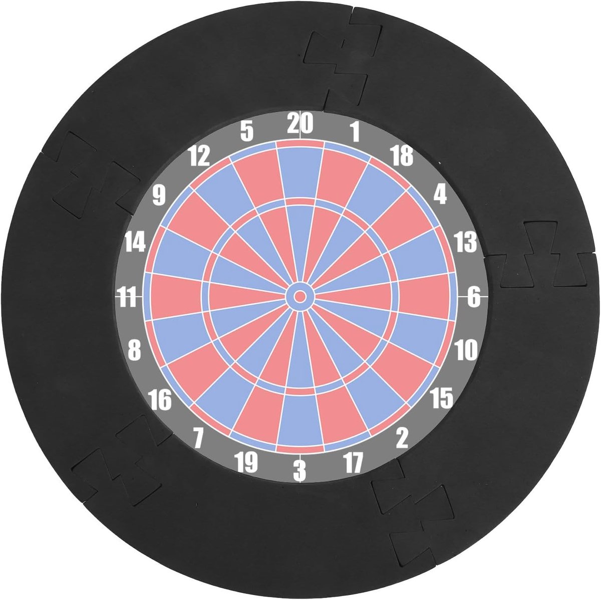Dartbord Wandbeschermer - Backboard Ring Beschermer - Muren Beschermen - 5-Delige Splicing Installatie - Voor 18-Inch Bord - Zwart