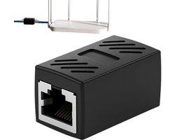 Ethernet Extender - Netwerk Verlengstuk - Stabiliteit Lange Afstand - Professionele Afscherming - 31 x 21 cm - Zwart