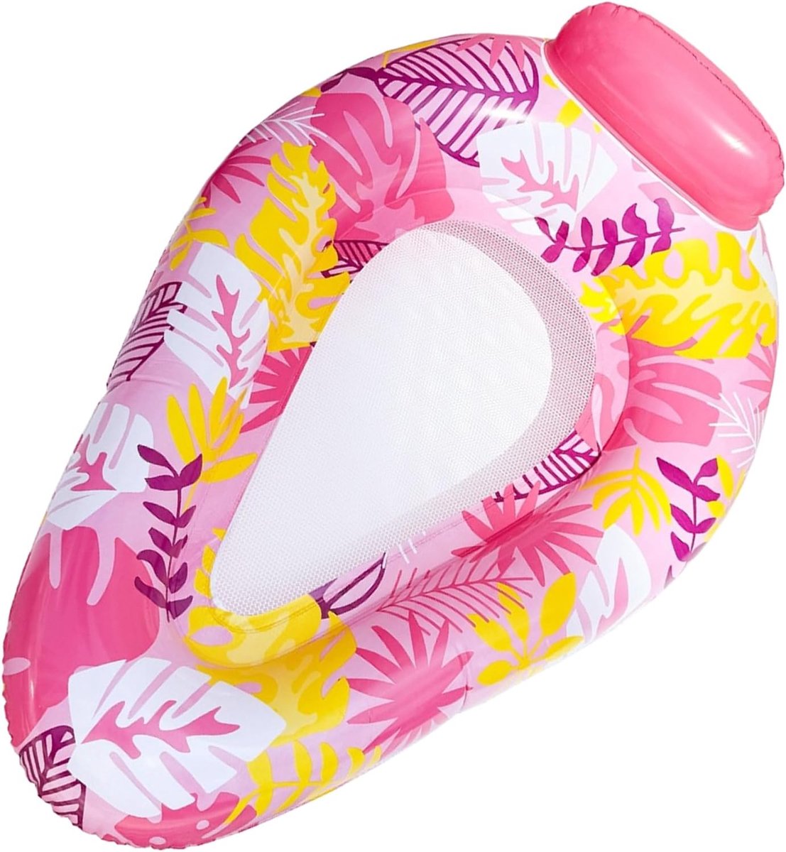 Zwembadvlot - Loungebank Hangmat - Ontspannen in water - Verkoelende maasbodem - 145x95x43