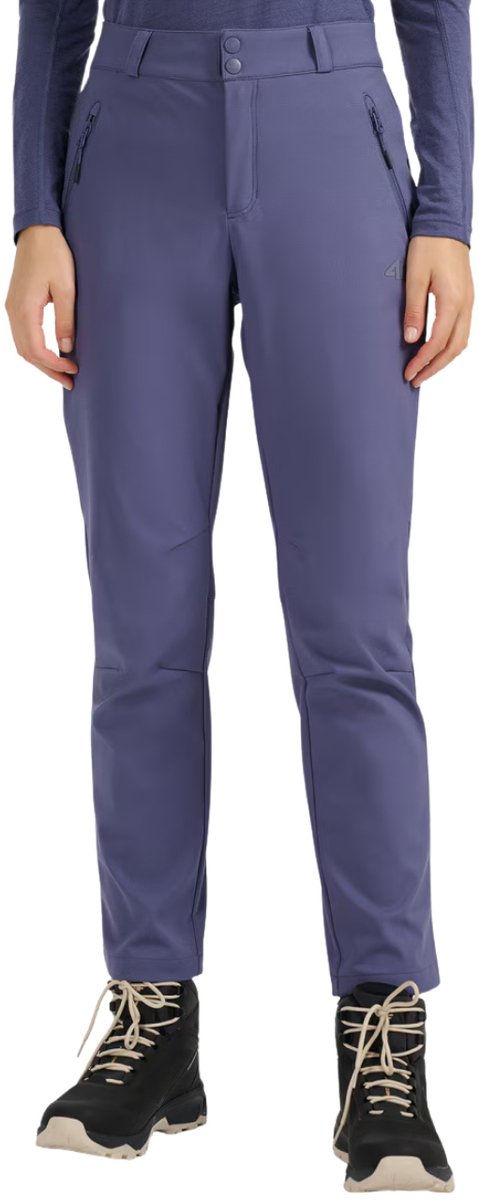 4F Broek Trekking Dames softshell FNK Blauw