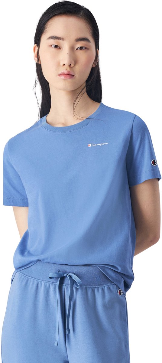 Champion T-shirt Dames SS Tee Blauw