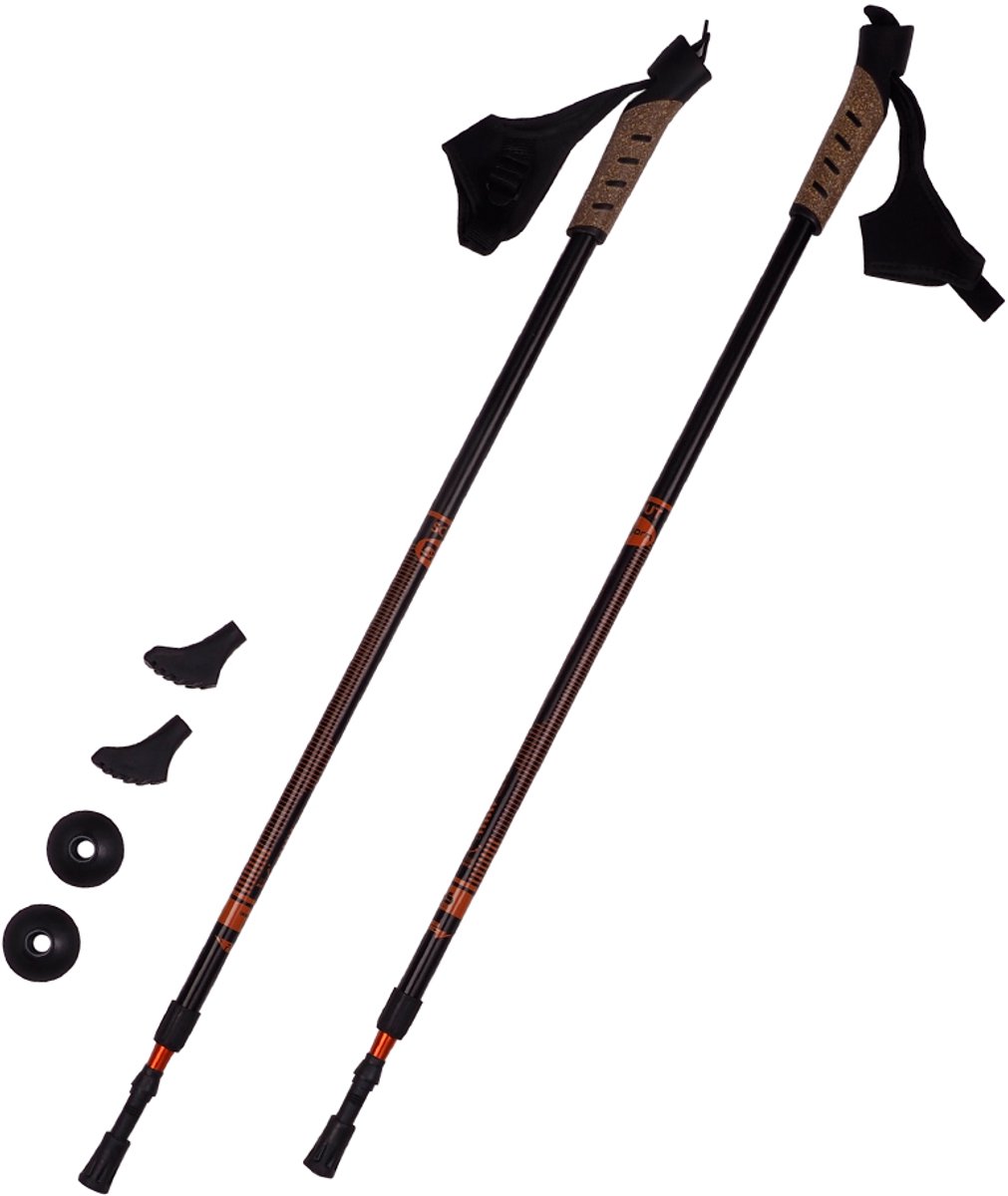 BJORN Kijki Nordic Walking Pacer Oranje 2-delig