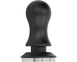 Koffiestamper Veerbelast - Barista Tool - Constante Druk - Zelfnivellerend Ontwerp - 58 mm Diameter - Zilver