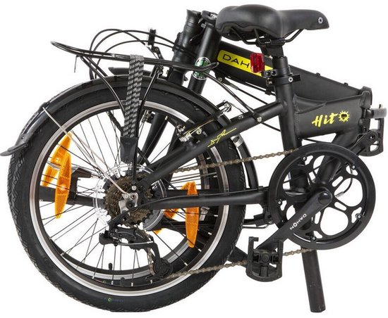 OUKANING Vouwfiets, 20 inch, 7 versnellingen, versnellingshendel, fiets