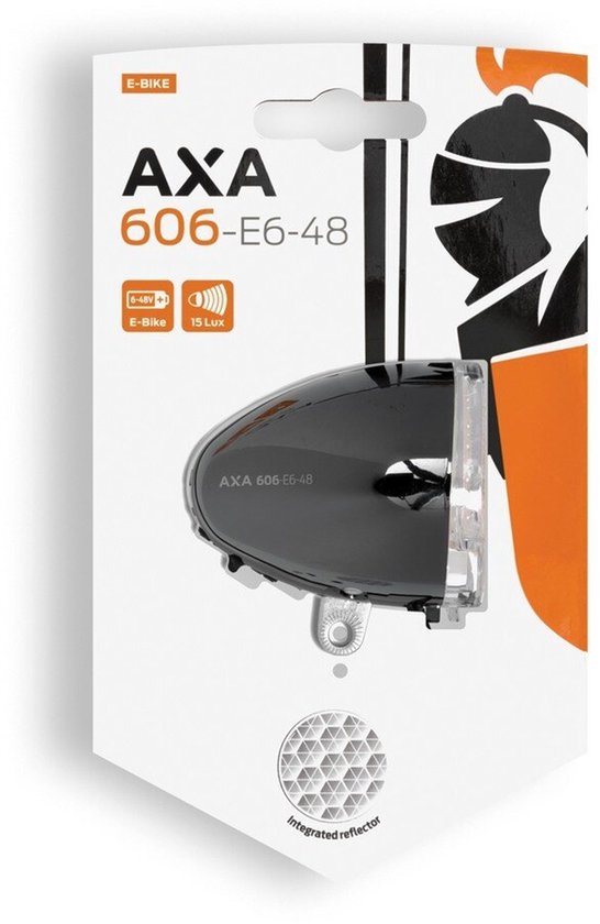 AXA 606 E‑bike Koplamp - LED Fietsverlichting - 15 Lux - 6–48 V Aansluiting - 35 m Lichtbundel - 2.250 m Zichtbaarheid - Geïntegreerde Reflector - Clear Lens Technology — afbeelding 5