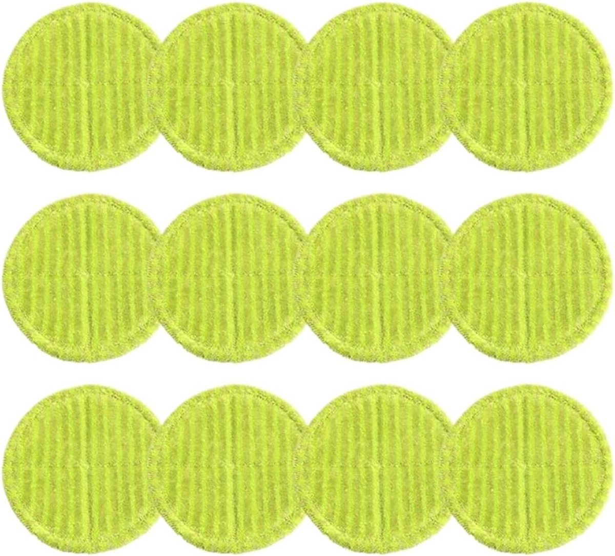 Dweil Doekjes - Roterende Dweilen - Vloeren Reinigen - Ronde Wikkeling - 16 cm - Groen