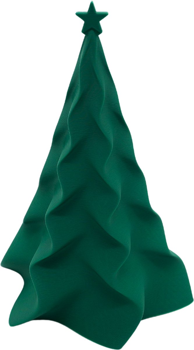 Organische kerstboom – Decoratief object - Maretak Groen - 3d geprinte object – Winter woondecoratie – 15CM