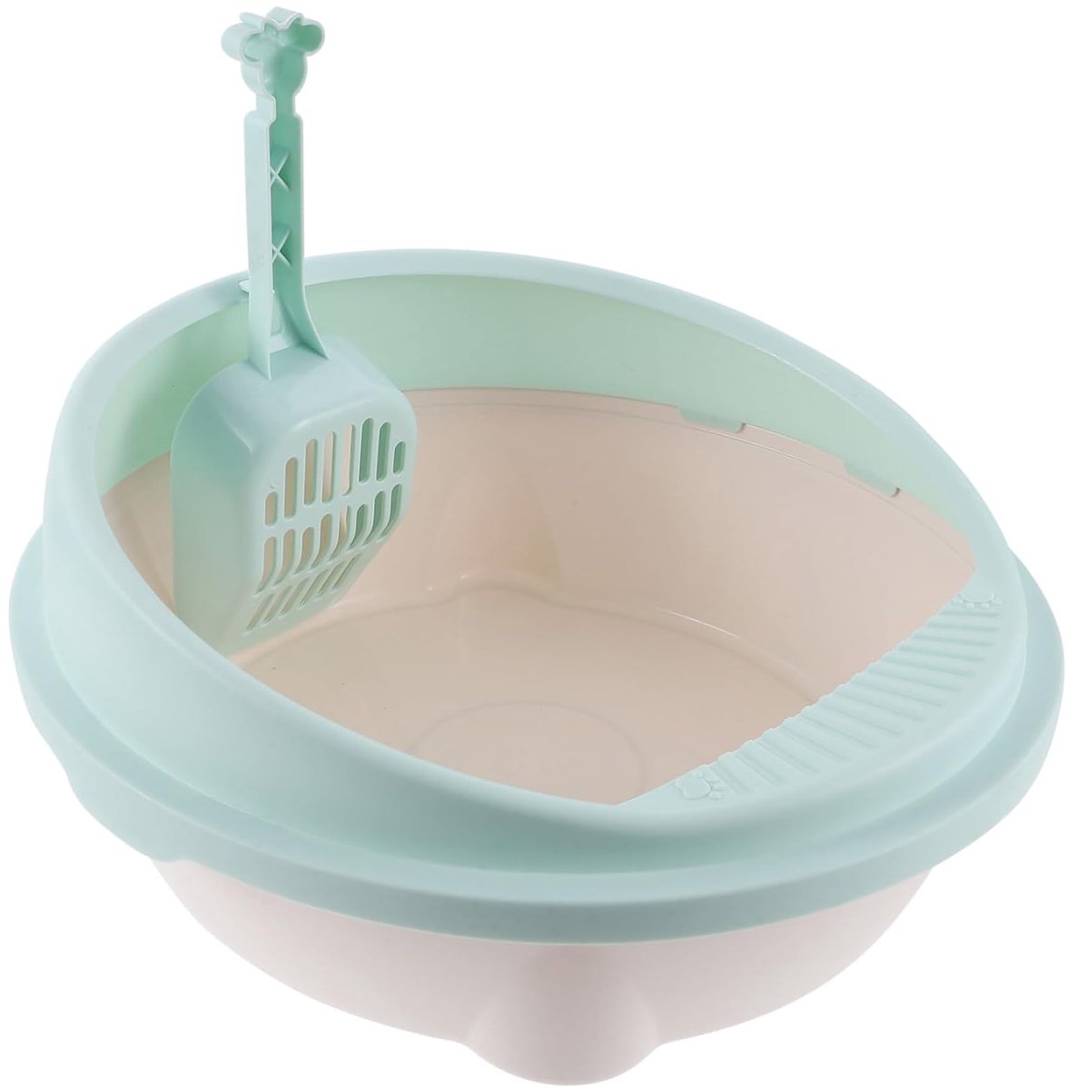 Kattenbak - Kattentoilet Kitten - Schoon Huis - Halfgesloten Ontwerp - 35x33x16 cm - Hemelsblauw