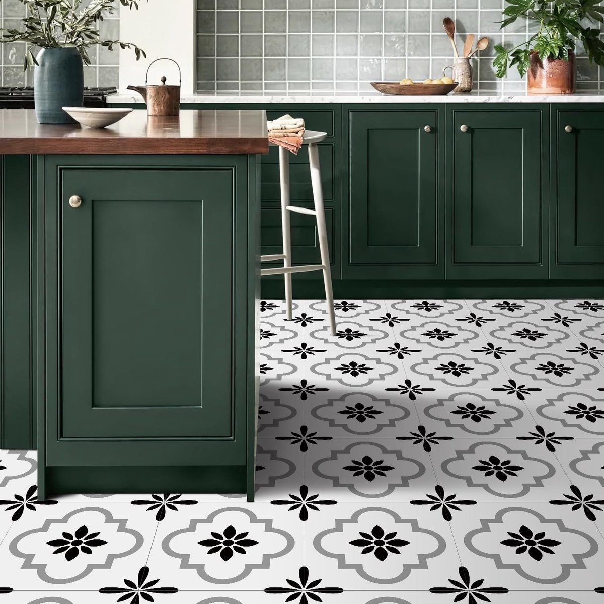 Vloertegelstickers - Vinyl Stickers - Keuken en Badkamer - Verdikt en Waterdicht - 30 x 30