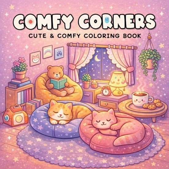 Comfy Corners: Coloring Book for Adults and Teens Featuring  ... - cover