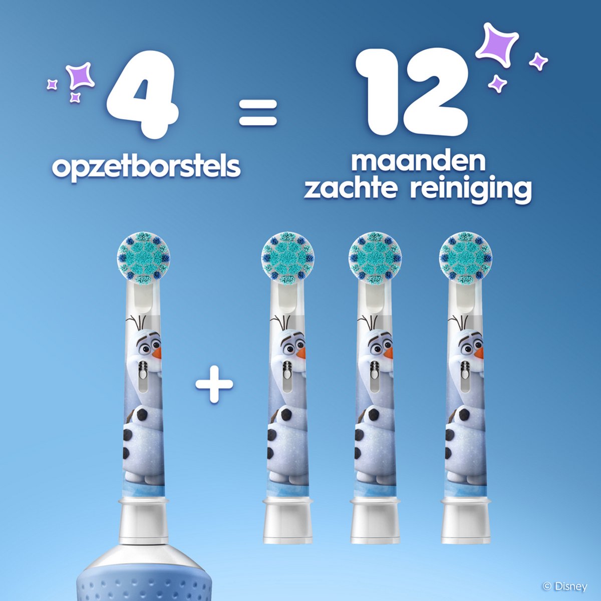 Oral-B Pro Kids Opzetborstels - Met Disney Frozen - 4 Stuks thumbnail 6