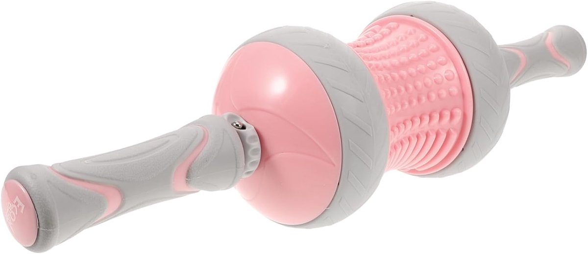 Buikspierwiel - Fitness Wiel - Buiktraining - Drukbestendig Materiaal - 45x45x45 cm - roze