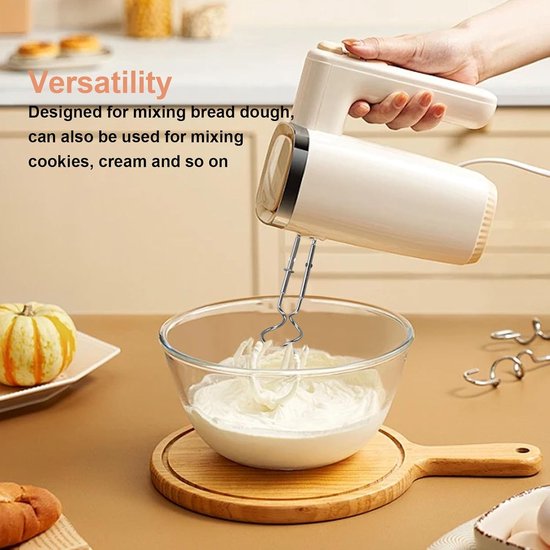 Deeghaken en Eiwitscheider - Mixer Accessoires - Brood Kneedhulp - Vaatwasmachinebestendig - 24D x 16B x 4H cm - Zilverkleurig — afbeelding 3