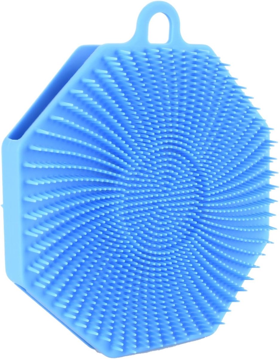 Douche Scrubber - Lichaamsborstel - Huid Reiniging - Dubbelzijdig Ontwerp - 12.5x11x2.5cm