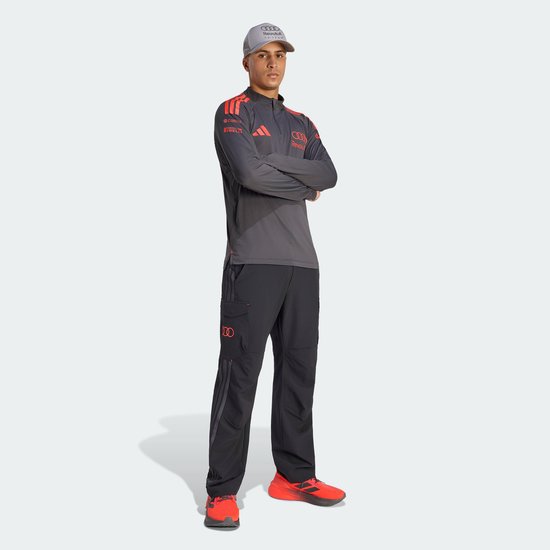 Adidas Performance Audi Revolut F1 Team Monteurssweater Met Korte Rits - Heren - Zwart van Merkloos — afbeelding 3