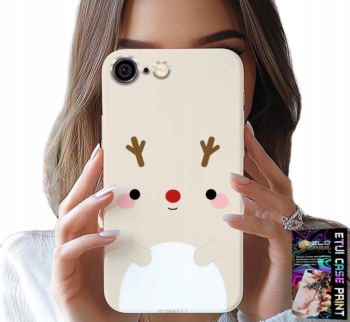 iPhone 6 / 6S hoesje - Rendier, rendier, kerstpatroon