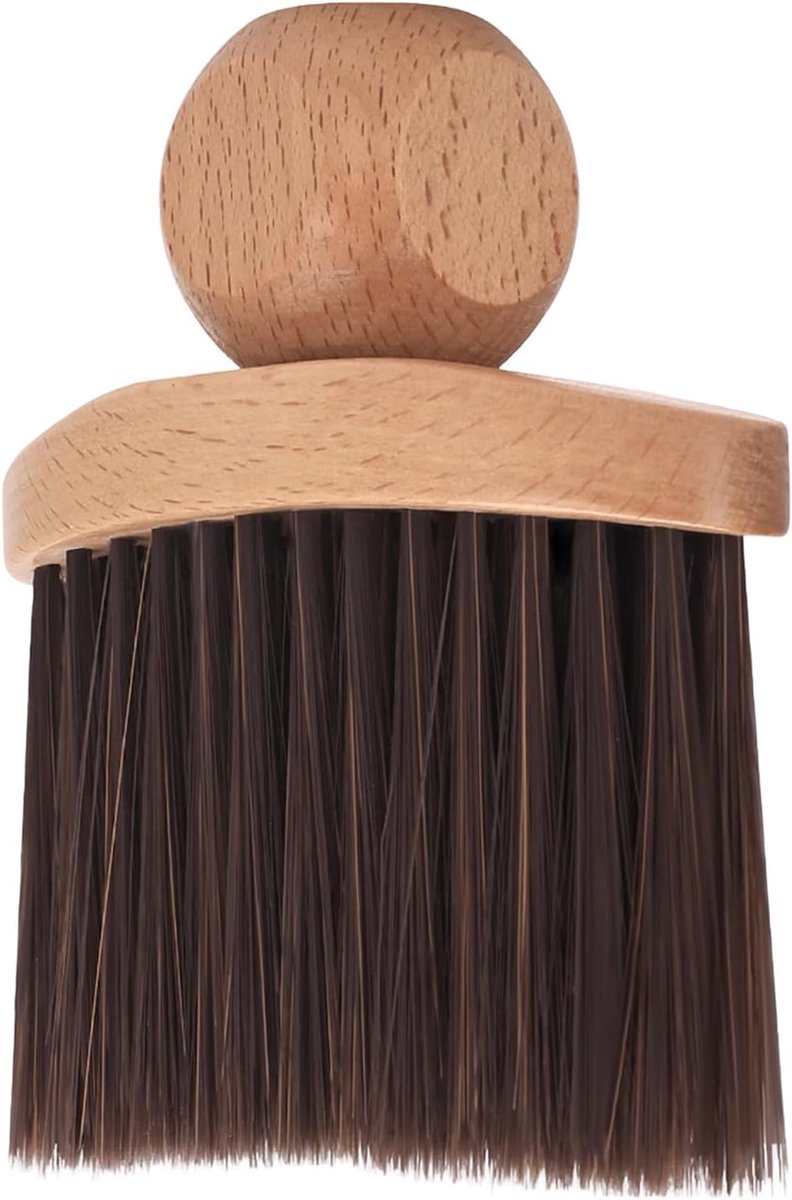 Barbier Borstel - Nek Reiniger - Haar Knippen - Handige Staande Houder - 10x3.7x12cm