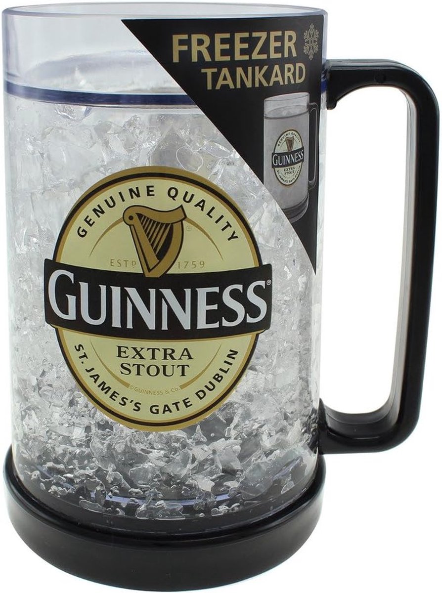 Bierpul Tankard - Glazen Pul - Koude Dranken - Alleen Handwas - 521 gram - Glanzend