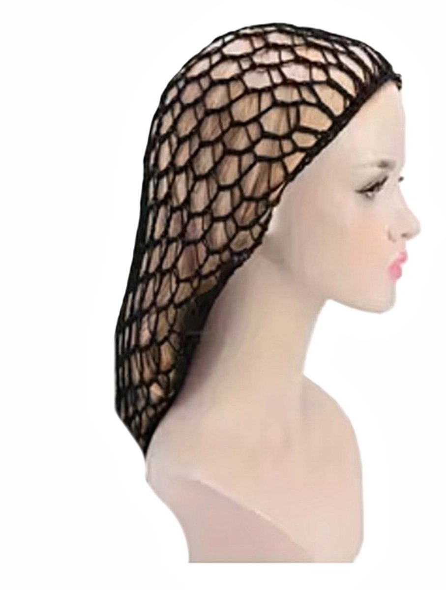 BamBella® Wig Cap zwart Gaas Pruik Rekbare Elastische Haarnet grote gaten muts