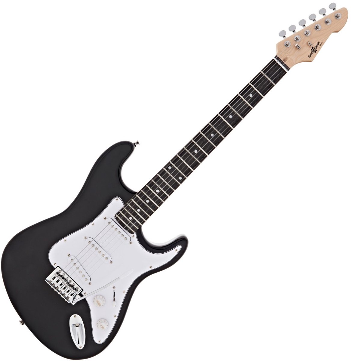 LA Elektrische Gitaar van Gear4music, Zwart
