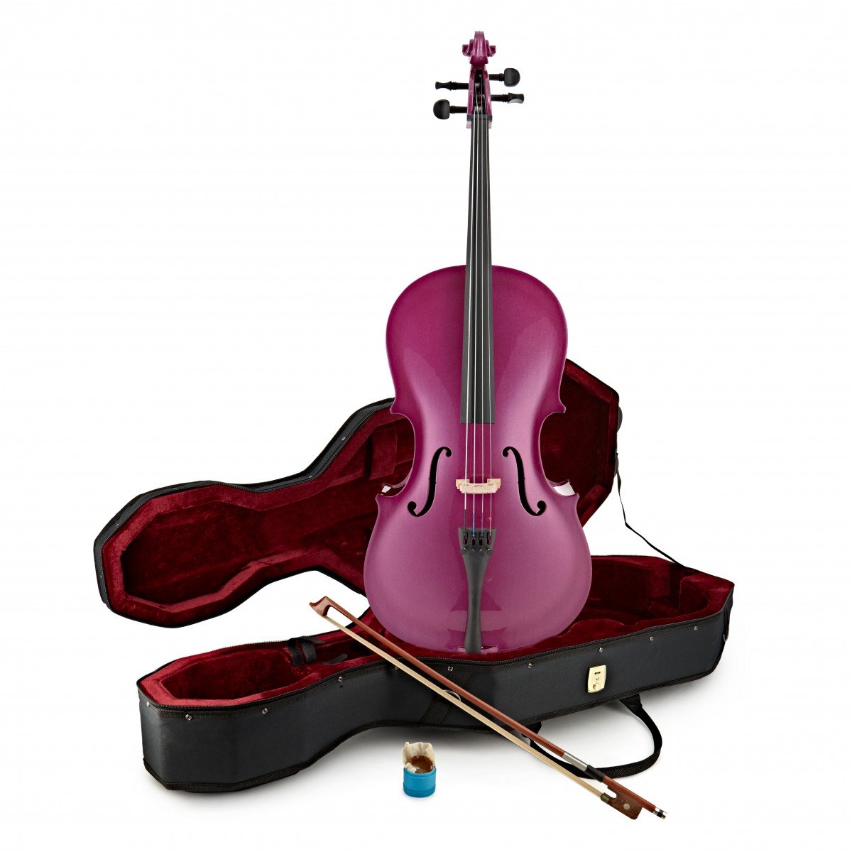 1/4 Studentencello met Koffer van Gear4music, Paars