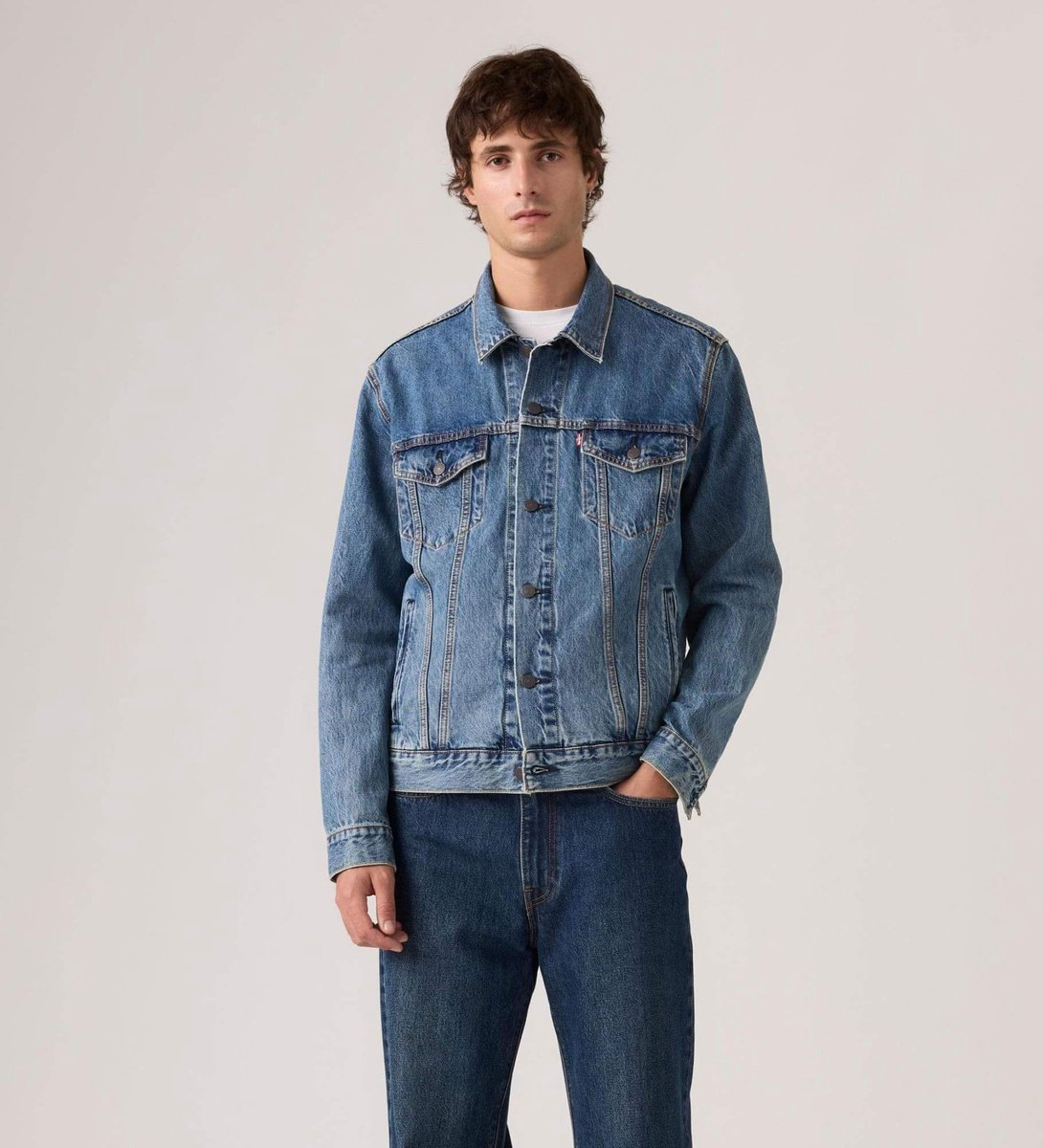 Levi’s Truckerjas Blauw