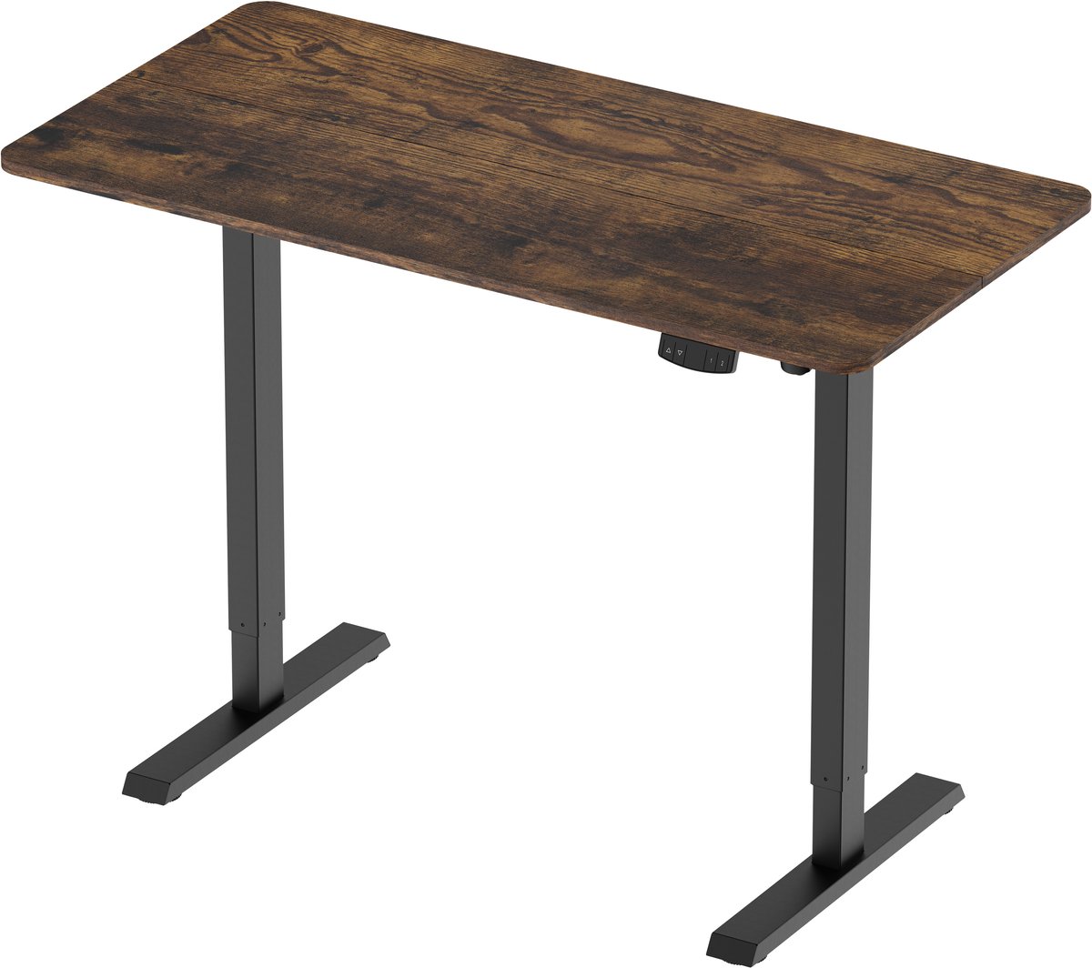 VDD Gaming VDD - Bureau - Zit-sta werkplek - Elektrisch verstelbaar - 120x60x74-120 cm Zwart - bruin