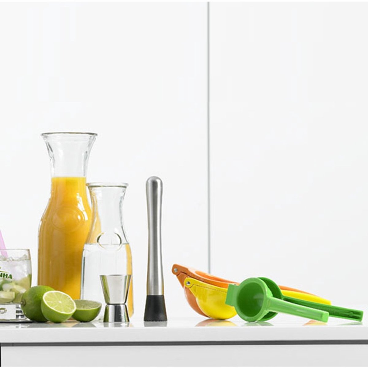 Glazen water karaf - 2x - sap/wijn karaf - van 0,5 liter - Karaffen - tafel / keuken - artikelen - sapkan - 8 x 20 cm — cadeau in Cadeau-ideeën - foto 4