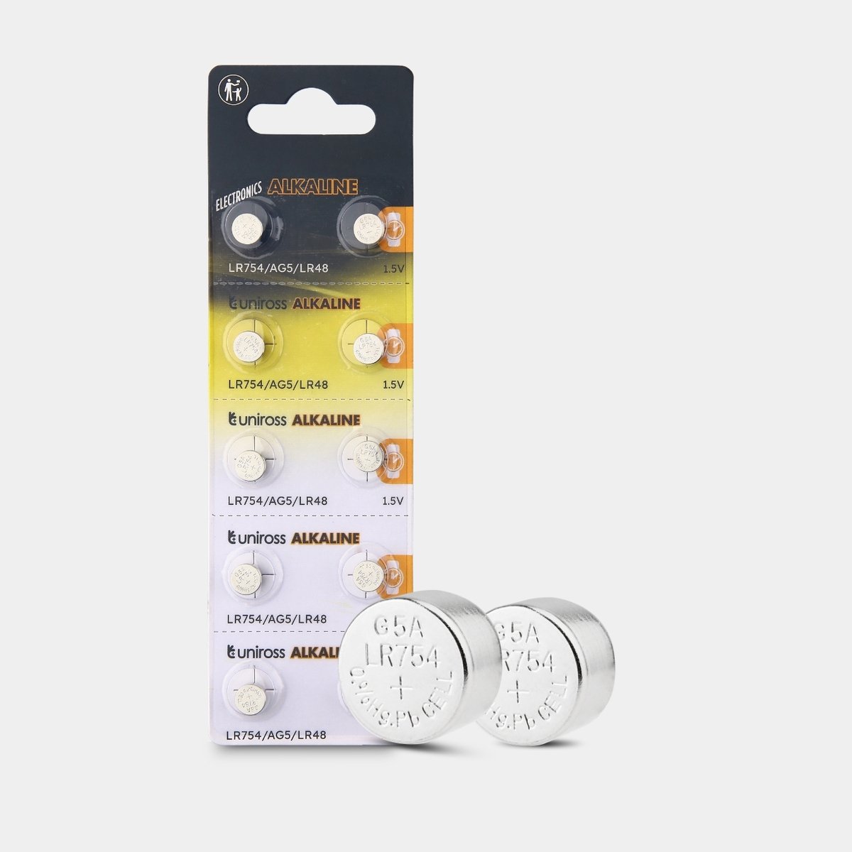 Uniross Alkaline Coin Cells AG5 10 pack