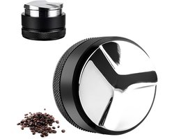 Koffiedispenser 51 mm - barista-accessoire - tamper - koffiepoederdispenser - roestvrij staal 304 - tamperdoekset - eenvoudig draagbaar apparaat (51 mm)