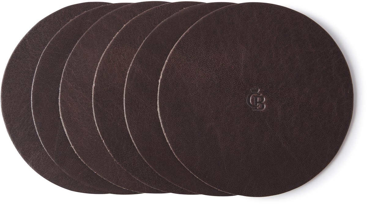 Castelijn & Beerens - Gaucho Onderzetters 6 stuks | mocca -
