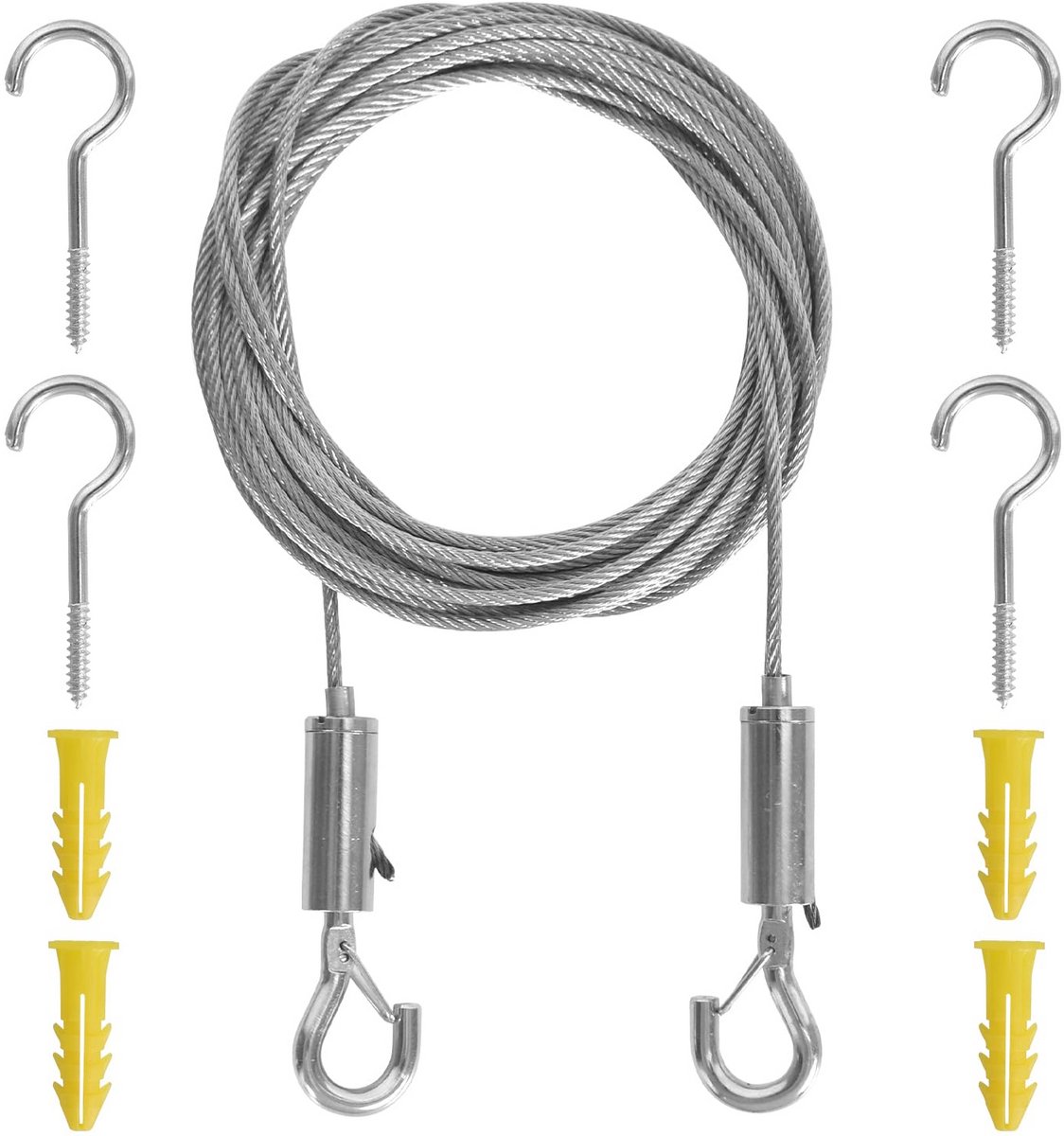RVS Draad Kabel 6 Meter 2mm - Multifunctioneel Ophangset voor Gordijnen, Foto's en Planten