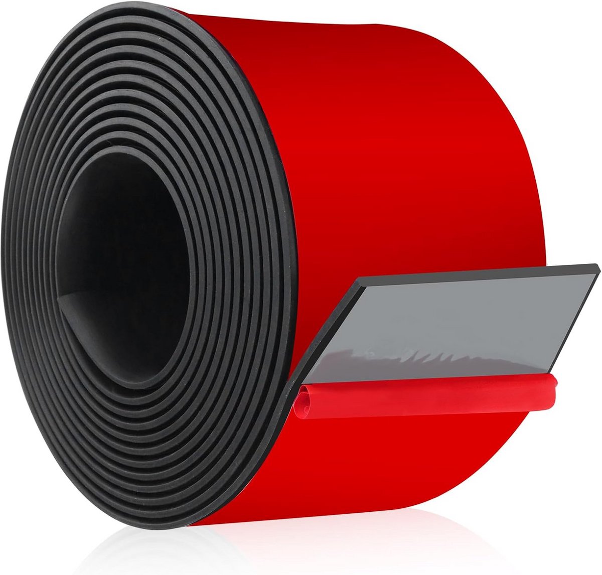 Zwarte Massief Rubber Strip op Rol voor Afdichting en Trillingsdemping, 3m x 100mm x 1.5mm