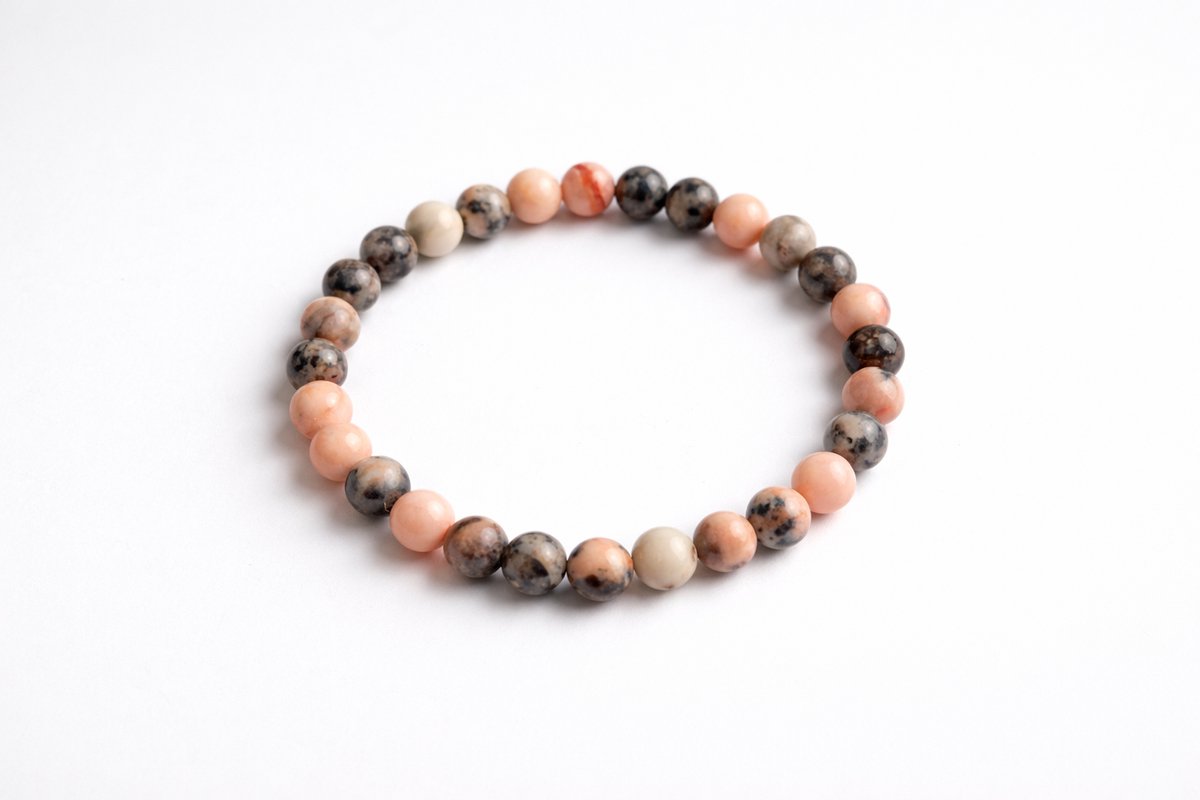 Roze Opaal Armband – 6 mm Edelsteen Kralen – Natuursteen Armband – Liefde, Rust & Emotionele Balans