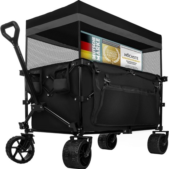 MIRA® Bolderkap Opvouwbaar Luchtbanden - Bolderkar - Bolderkar Opvouwbaar - Zwart - ‎90cm x 50cm x 100cm van Merkloos — afbeelding 3