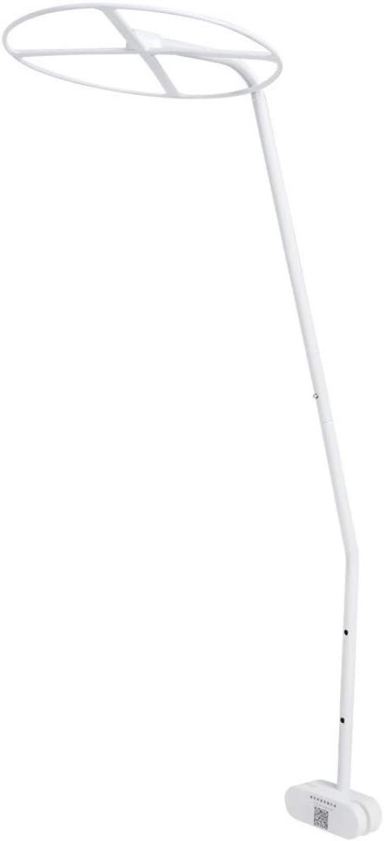 VIN® Piekstok Voor Sluier - Sluierstang voor Hemel – Standaard Voor Klamboe - Bedhemel - Baby Hemeltje voor Wieg en Ledikant – Hemelstang – Clip On - Wit