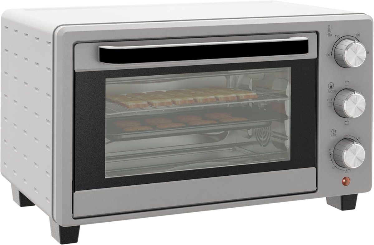 MIRA® Stoomoven - Stoomoven Kookboek - Stoomoven Ontkalker - Grijs - 46cm x 39cm x 29cm