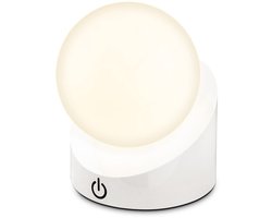 BRILONER Sora - Oplaadbare Mini Tafellamp - warm wit licht tuinverlichting - IP54 buitenverlichting - draadloos - dimbaar - voor binnen en buiten - 10 x 8 x 9 cm