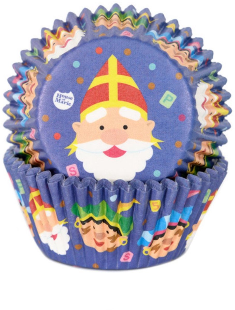 House of marie Baking cups sinterklaas - pk/50