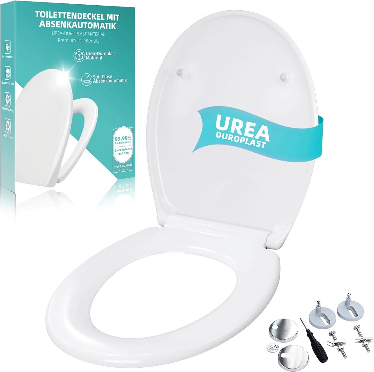 Universele WC-Bril Ovaal Wit - Comfortabele en Duurzame Toiletzitting