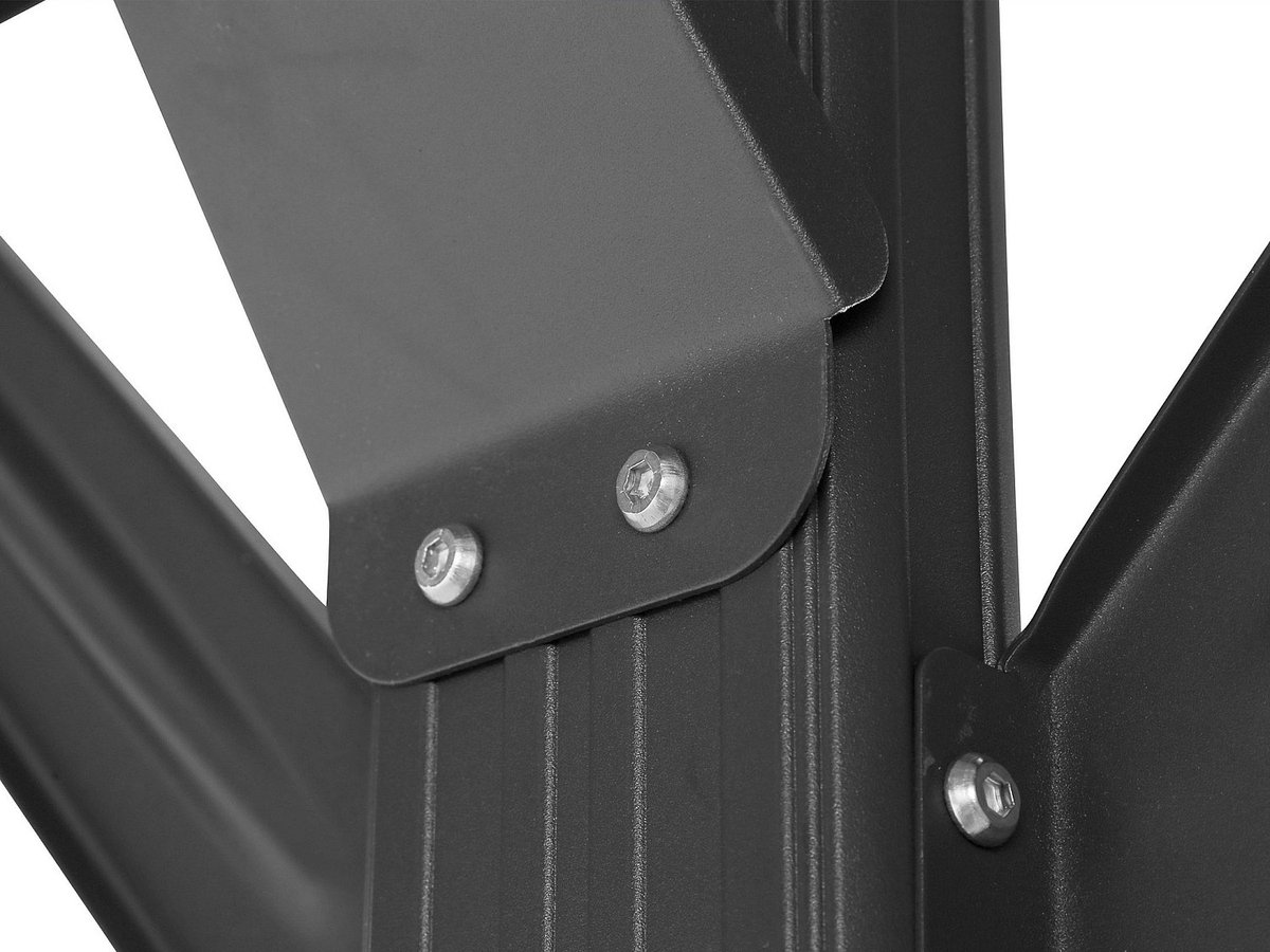 Vente-unique Zelfdragende dubbele carport pergola in aluminium - 2 auto’s - 30 m² - Antracietgrijs - BARESA