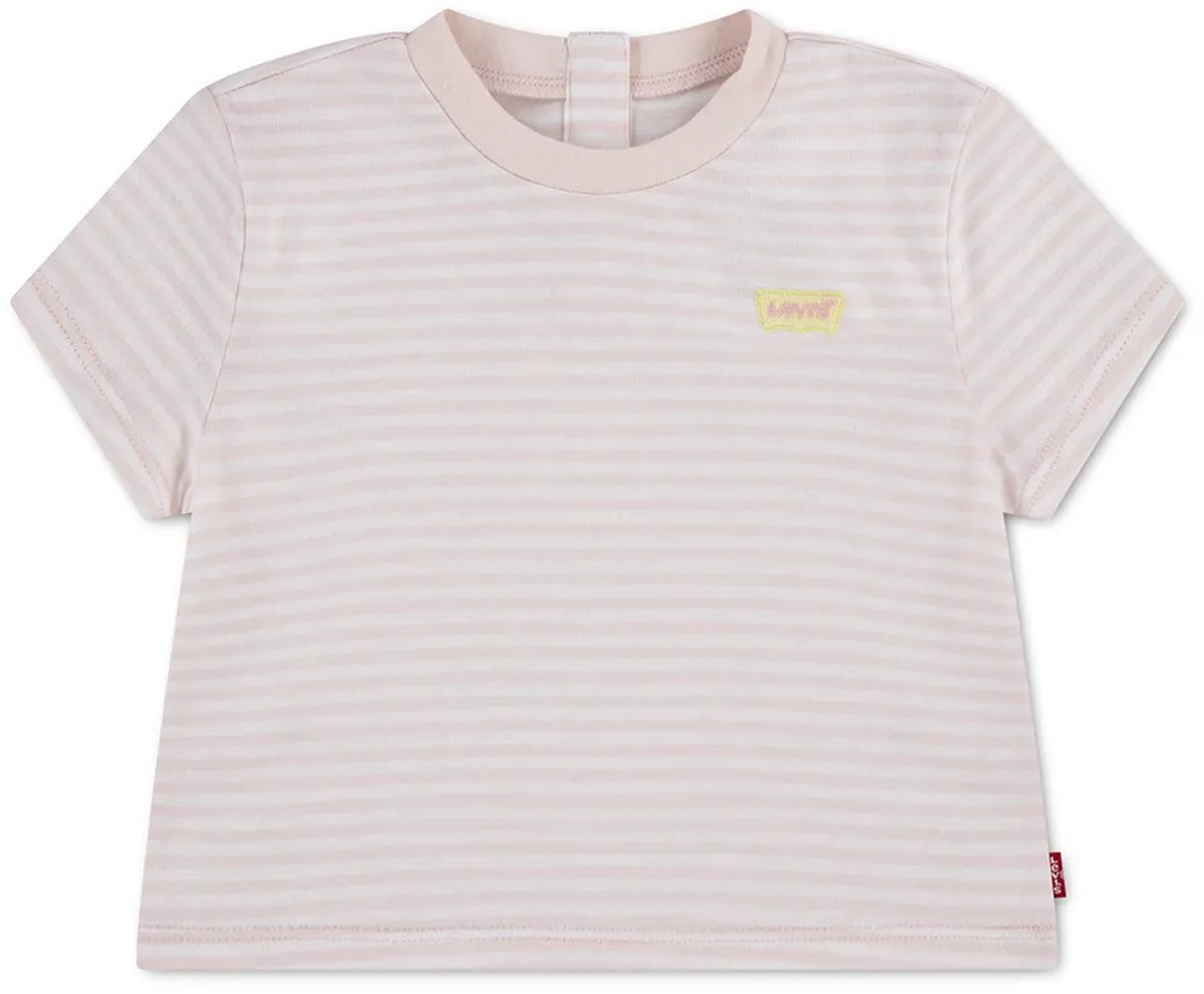 Levi´s ® Kids Striped Mini Batwing T-shirt Met Korte Mouwen 6 Months Meisje Roze